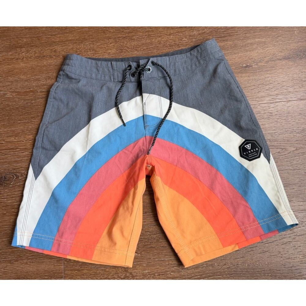 Vissla Skybridge 17" Boys Boardshorts Swim Shorts Sz 27